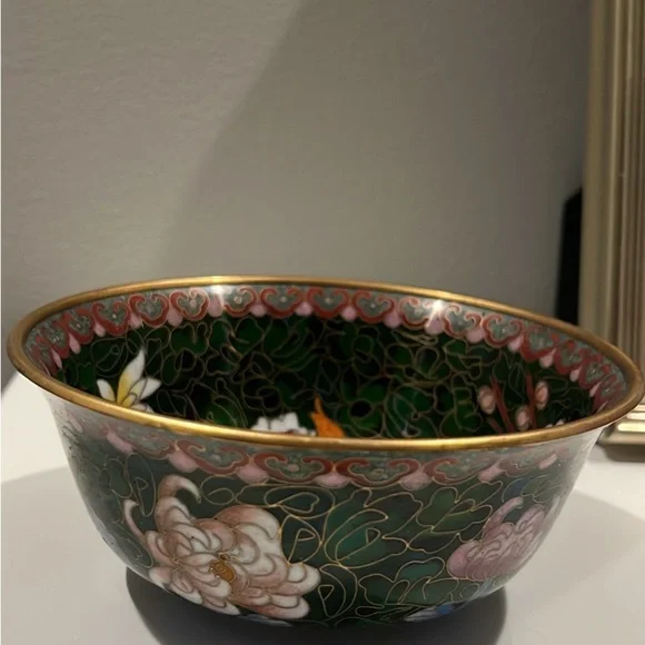 💕Vintage enamel floral basket bowl - Picture 5 of 5